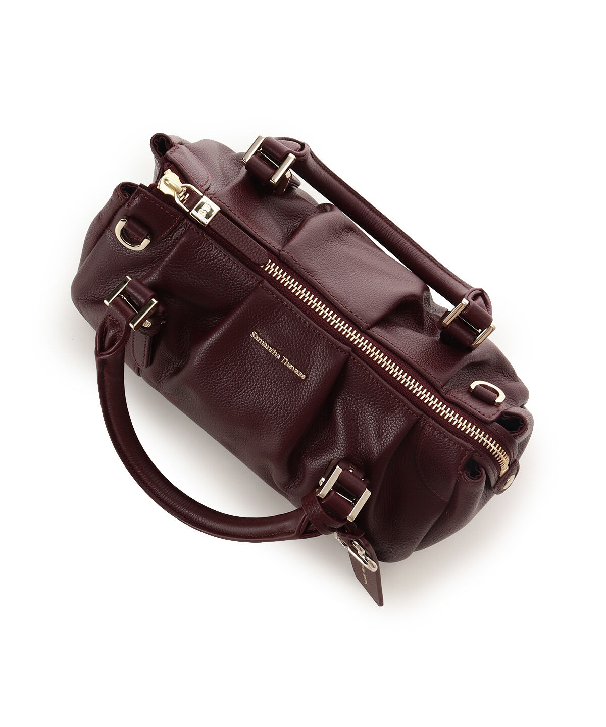 Samantha Thavasa「タックデザインソフトレザーハンドバッグ」|ハンドバッグ|