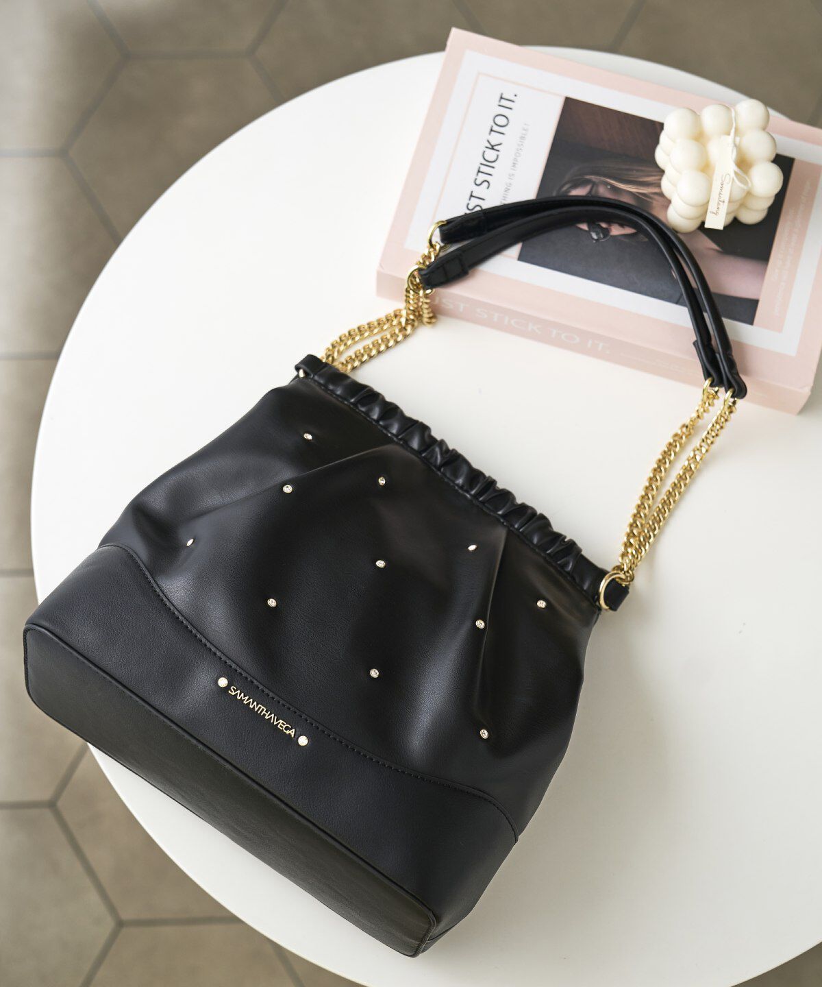 Samantha Vega「スムースチェーンハンドバッグ」|ハンドバッグ|