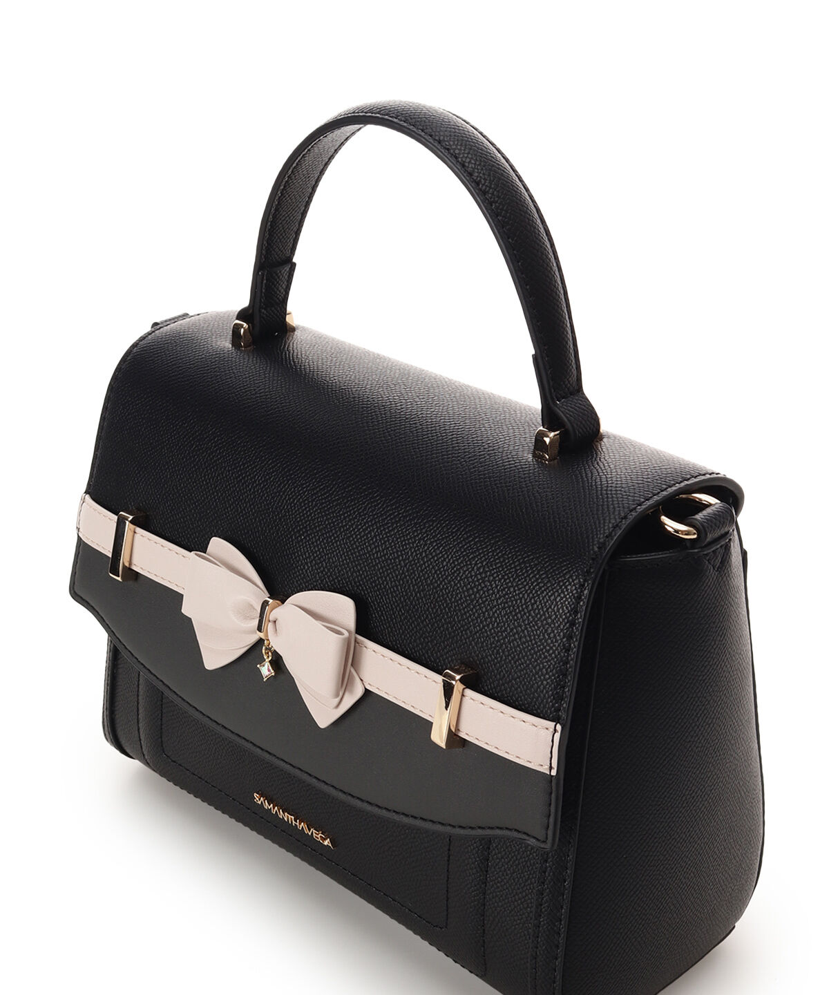 Samantha Vega「バイカラーアクセントリボンショルダーバッグ」|ショルダー・メッセンジャー|