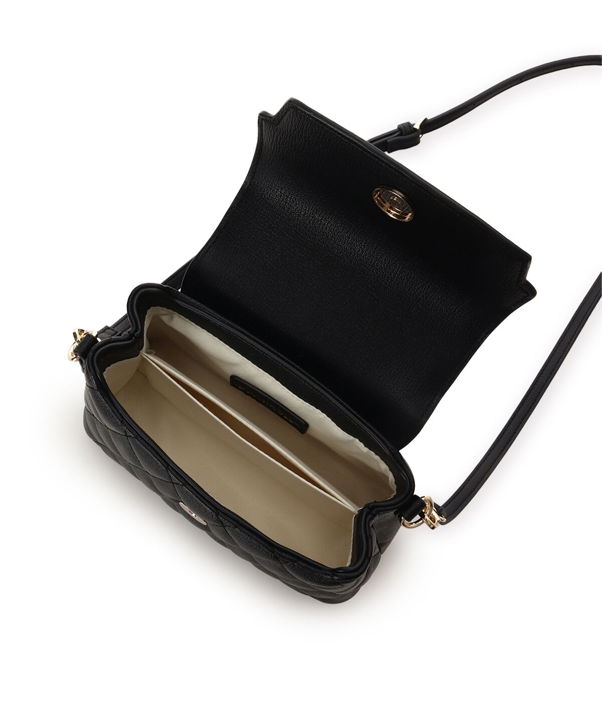 Samantha Vega「スクエアビジューキルトフラップショルダーバッグ」|ショルダー・メッセンジャー|