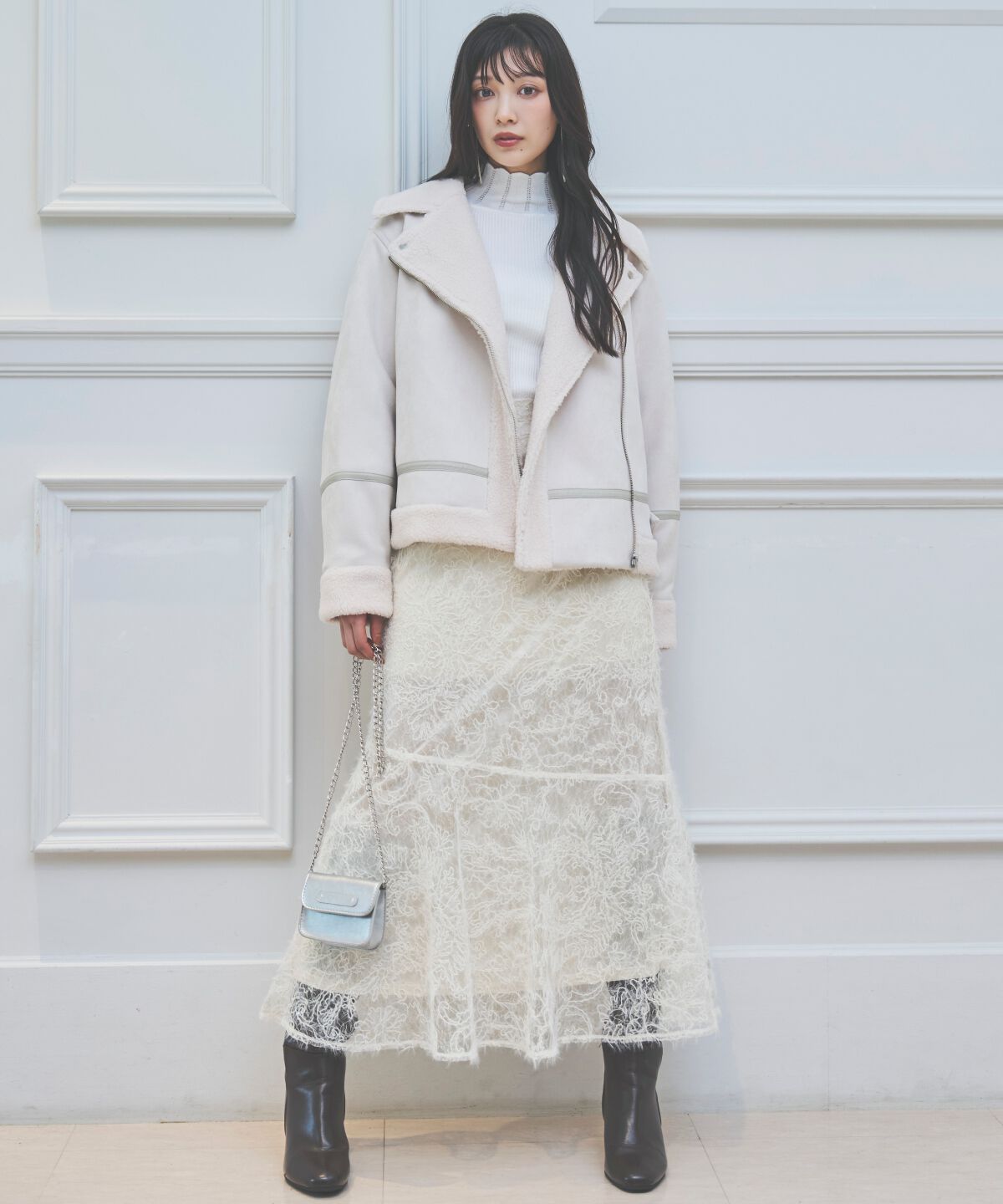 アンドクチュール「ムートンボアライダースブルゾン」|その他|