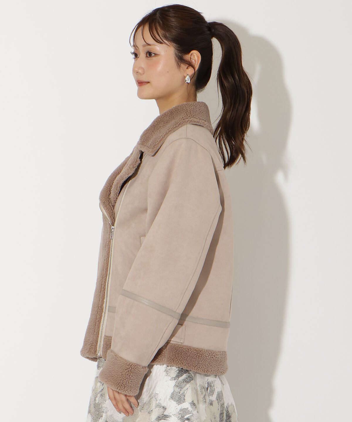 アンドクチュール「ムートンボアライダースブルゾン」|その他|