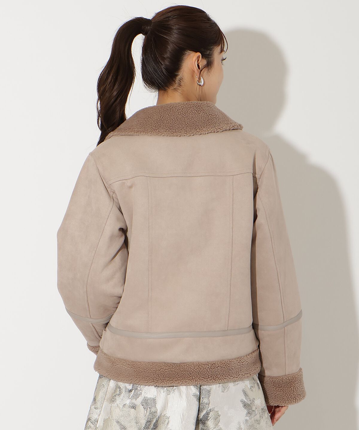 アンドクチュール「ムートンボアライダースブルゾン」|その他|