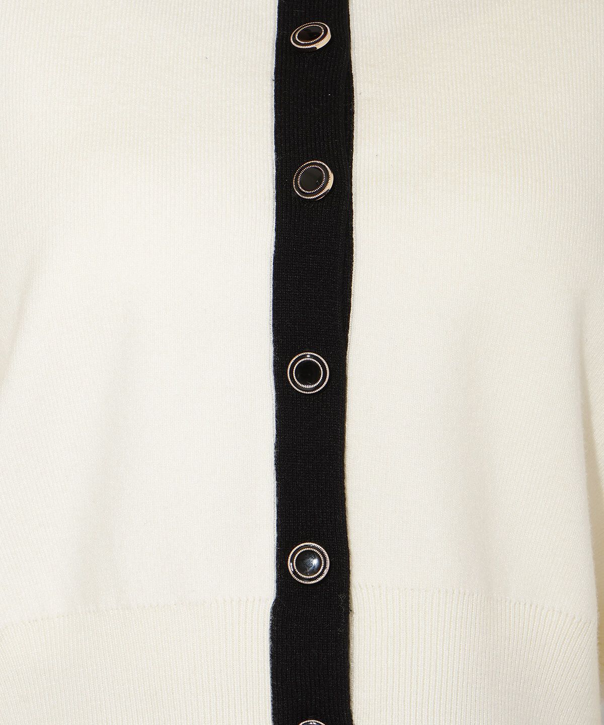 アンドクチュール「配色カーディガン」|カーディガン|