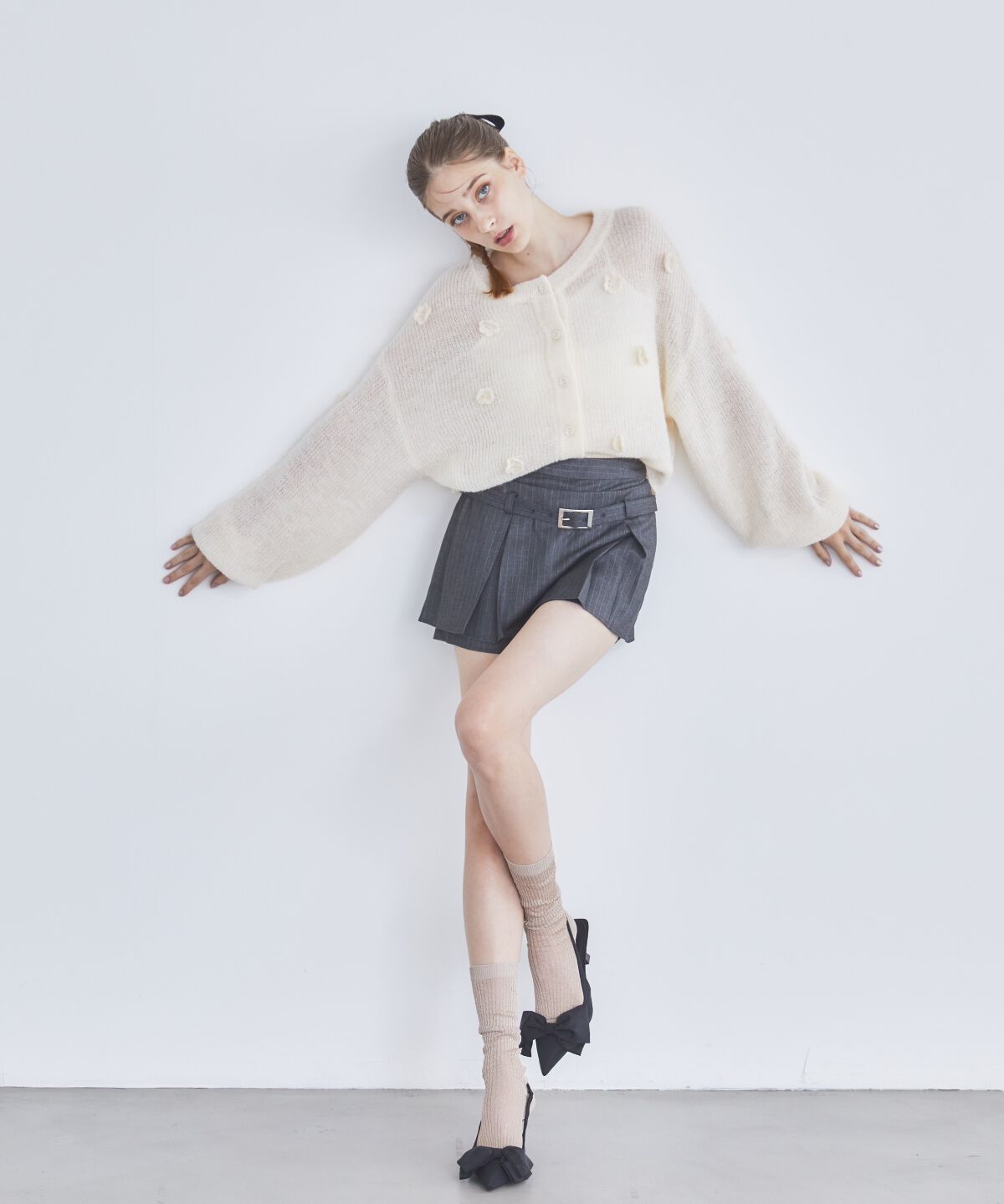 REDYAZEL「クロシェフラワーカーディガン」|カーディガン|