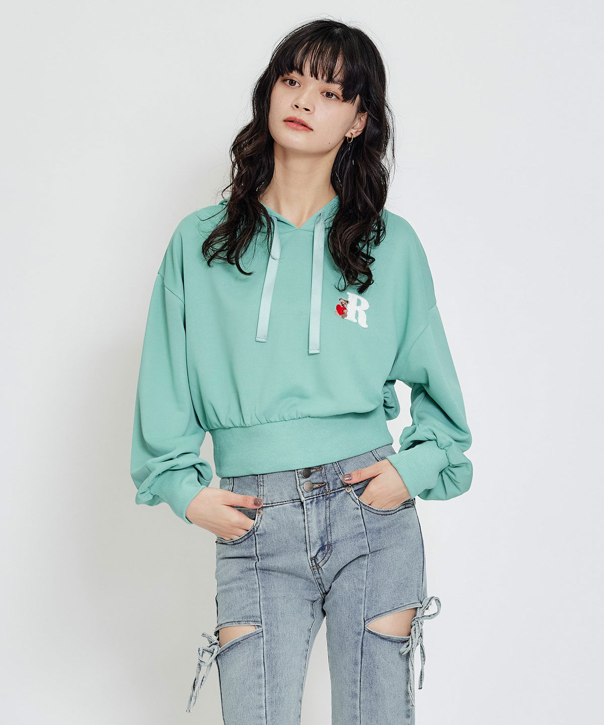 REDYAZEL「Azelyハートショートパーカー」|パーカー|