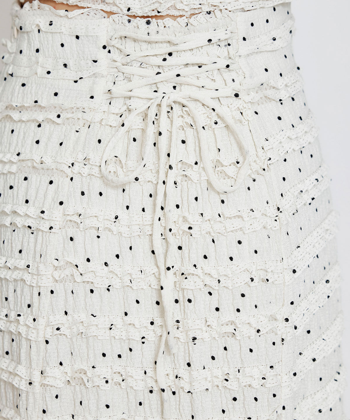 REDYAZEL「ミニフリルZIPブラウス&times;ミニフリルフレアロングスカートセットアップ」|ワンピース|