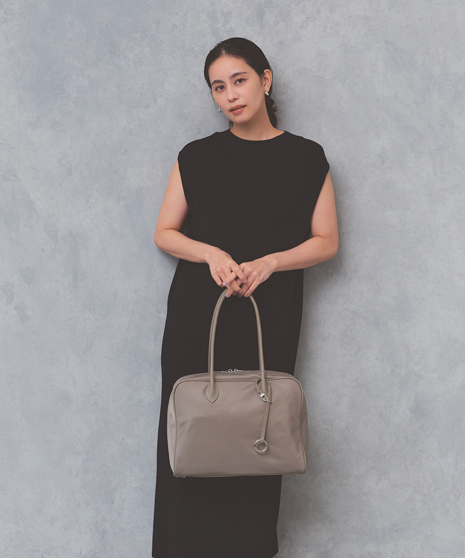 TOPKAPI BREATH「【Breath TOPKAPI】PRIM プリム ナイロン ラウンドスクエア トートバッグ チャーム付き　A4 / 軽量」|トートバッグ|