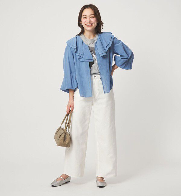 UNITED ARROWS green label relaxing「［size SHORT/TALLあり］ワイド デニム パンツ」|デニム|