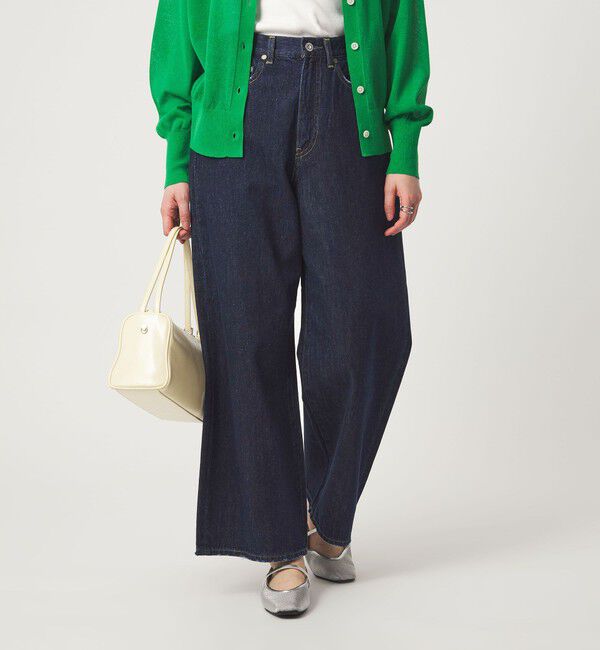 UNITED ARROWS green label relaxing「［size SHORT/TALLあり］ワイド デニム パンツ」|デニム|NAVY