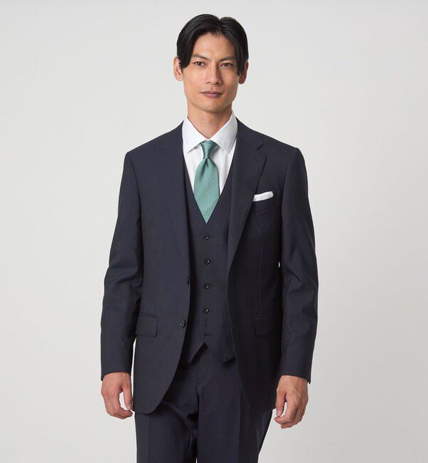 UNITED ARROWS green label relaxing「REDA トロピカル 無地 2B RV スーツジャケット」|スーツ|NAVY