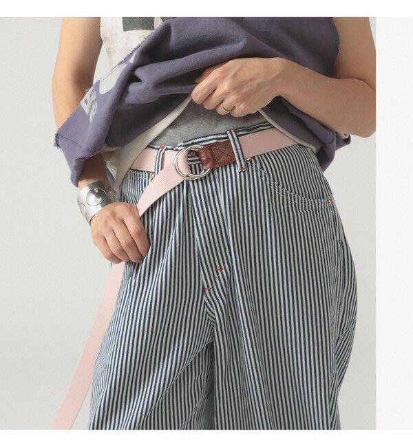 BEAMSBOY「GEVAERT BANDWEVERIJ / 30mm ソリッド ベルト 23FW」|ベルト|PINK