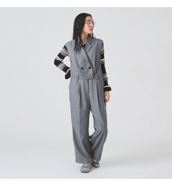 Ray BEAMS 「スーツ ディテール サロペット」|オールインワン|