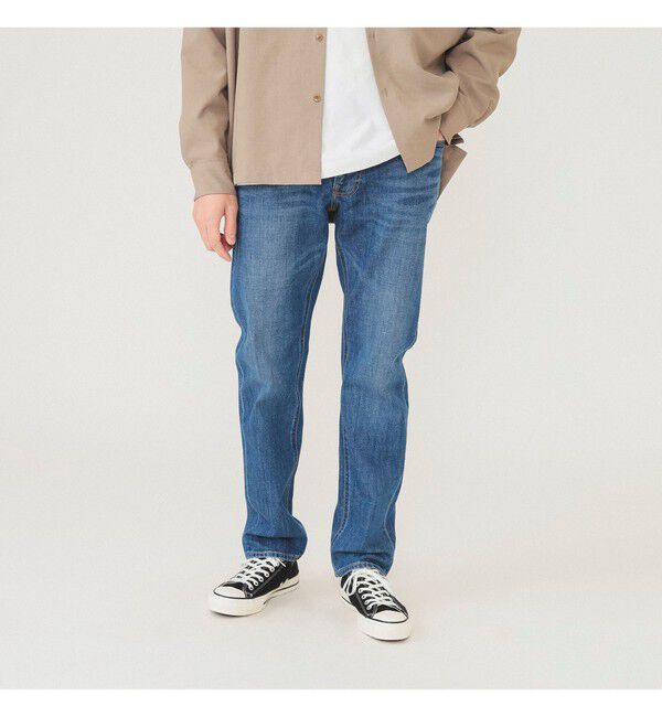 BEAMS「ベーシック ストレッチ デニムパンツ」|デニム|