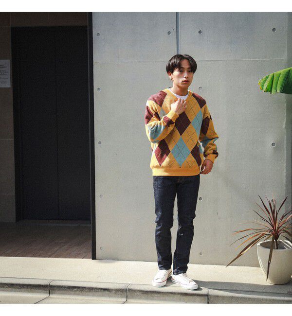 BEAMS「ベーシック ストレッチ デニムパンツ」|デニム|