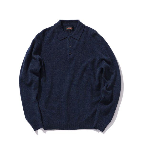 BEAMS PLUS「BEAMS PLUS / 9ゲージ ニット ポロ」|ポロシャツ|NAVY