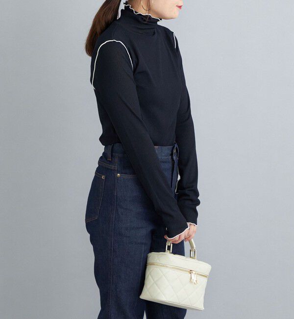 SHIPS for women「〈手洗い可能〉ドライタッチ リブ タートル」|Tシャツ・カットソー|