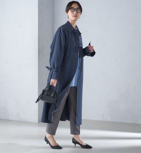 SHIPS for women「〈手洗い可能〉ロング ステンカラー コート 24SS ◇」|ステンカラーコート|