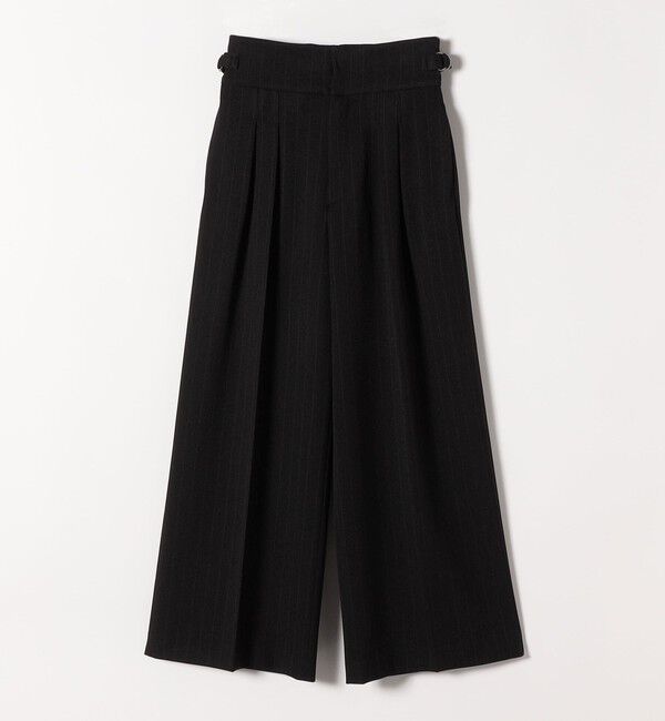 quaranciel「quaranciel:〈洗濯機可能〉ストライプ ハイウエスト ワイドパンツ」|その他|