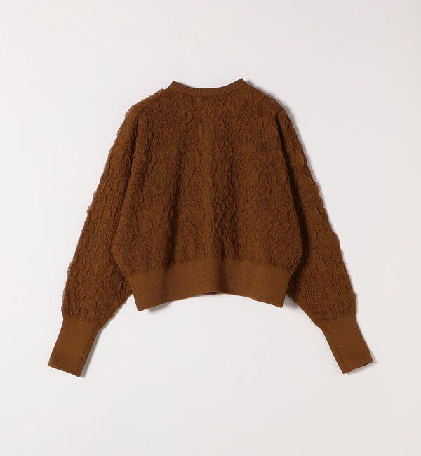 SHIPS any「【WEB限定】SHIPS any:〈手洗い可能〉ジャカード バンピー コンパクト カーディガン」|カーディガン|