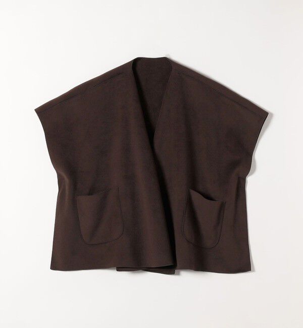 quaranciel「quaranciel: ダブル パイル ニット ショート ポンチョ コート」|その他|