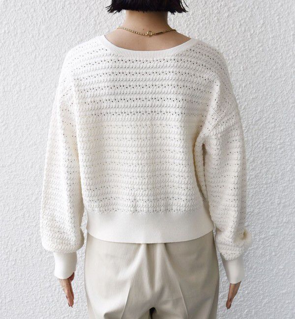 SHIPS for women「〈手洗い可能〉柄編み 2WAY カーディガン」|カーディガン|