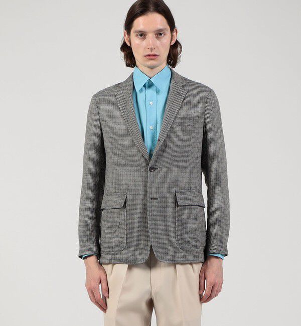 TOMORROWLAND MENS「アイリッシュリネン シングルブレステッド 3Bジャケット」|テーラードジャケット|