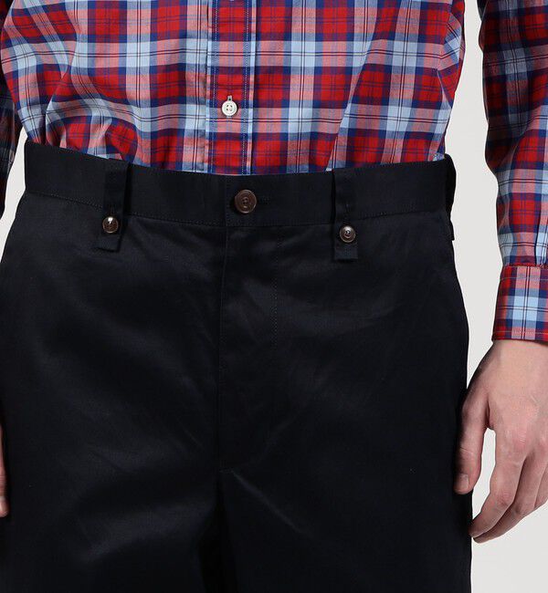 TOMORROWLAND MENS「スーピマコットン チノクロス バレルパンツ」|チノ|