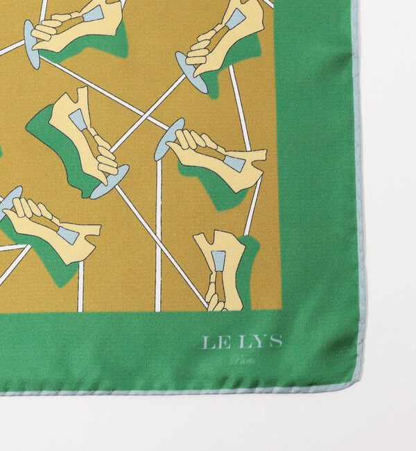 TOMORROWLAND GOODS「LE LYS シルクプリントスカーフ」|バンダナ・スカーフ|