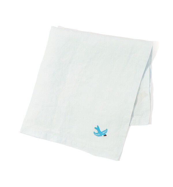 TOMORROWLAND HOME「エンブロイダリー プレーンリネン ナプキン（45cm X 45cm）」|食器・キッチングッズ|63 ライトブルー