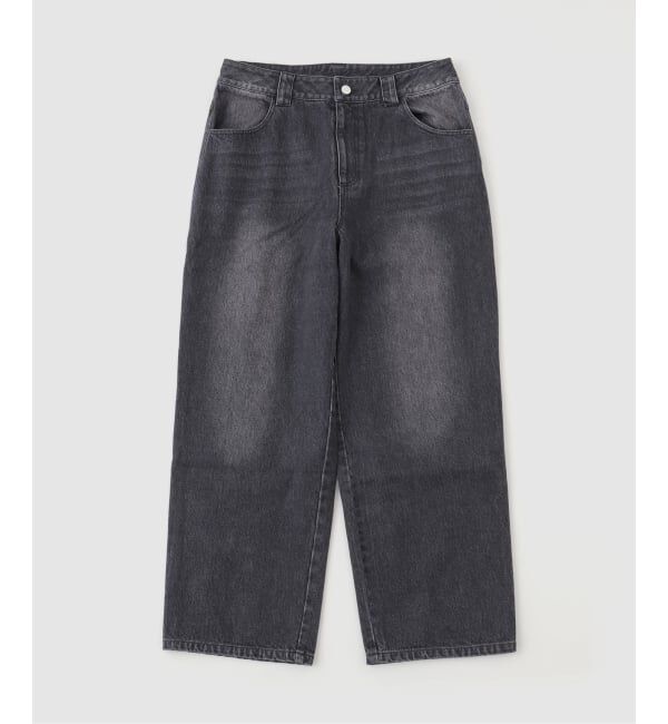 JOINT WORKS「PLAYHOUR /プレイアワー P Logo Denim Pants」|デニム|ブラック