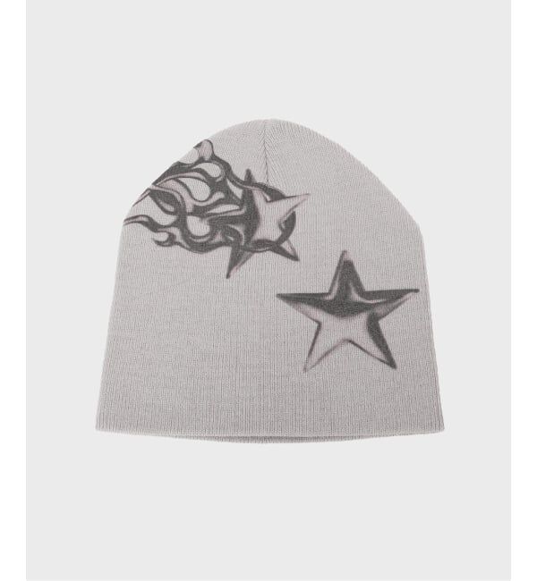 JOINT WORKS「Super Nova by Skin別注 Print Beanie」|ニット帽|グレーA
