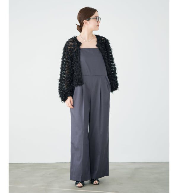 IENA「《追加予約》チュールテープ カーディガン」|カーディガン|