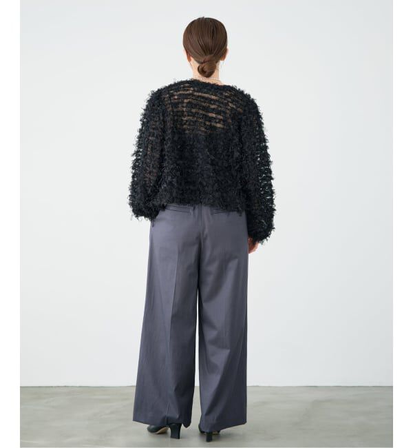 IENA「《追加予約》チュールテープ カーディガン」|カーディガン|