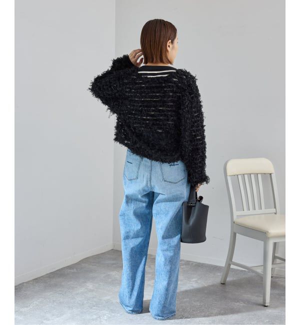 IENA「《追加予約》チュールテープ カーディガン」|カーディガン|