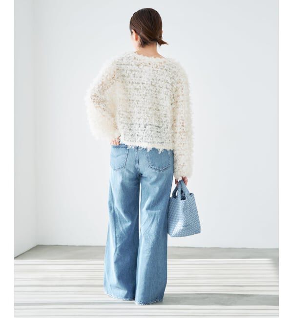 IENA「《追加予約》チュールテープ カーディガン」|カーディガン|