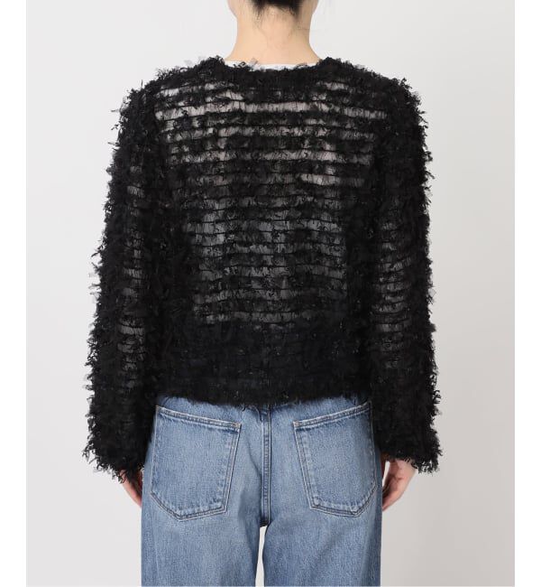 IENA「《追加予約》チュールテープ カーディガン」|カーディガン|