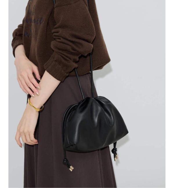 SLOBE IENA「《追加2予約》SLOBE 3WAY スムース巾着バッグ」|その他|