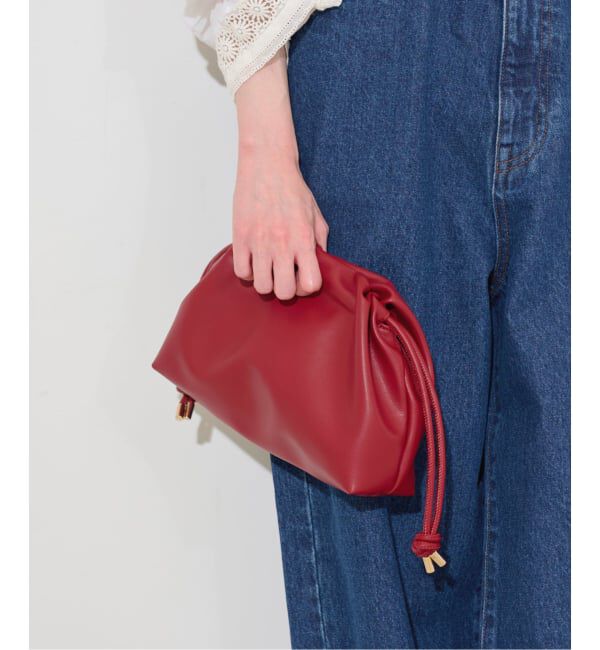 SLOBE IENA「《追加2予約》SLOBE 3WAY スムース巾着バッグ」|その他|