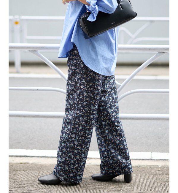 JOURNAL STANDARD relume「フラワージャガードパンツ」|スラックス|ネイビー