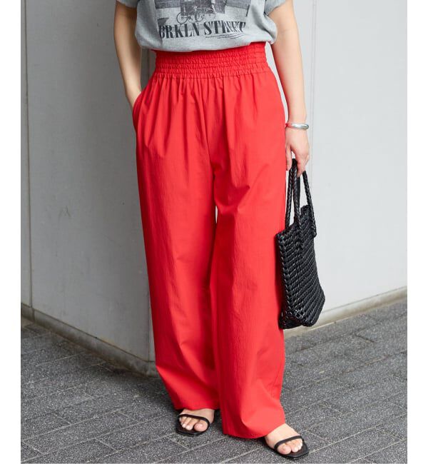 JOURNAL STANDARD「《追加6》【撥水/接触冷感/洗える/UVカット】リネンナイロンストレッチワイドパンツ」|その他|