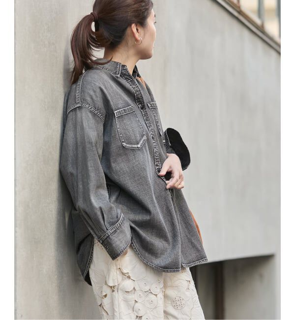 JOURNAL STANDARD「《追加3》ライトオンスデニムシャツ」|シャツ・ブラウス|ブラック A