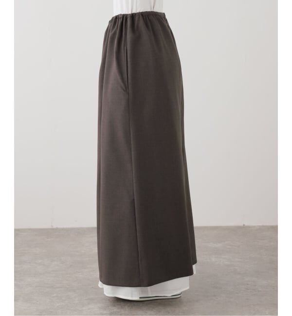FRAMeWORK「JANE SMITH/ジェーンスミス wool tropical layered スカート」|スカート|