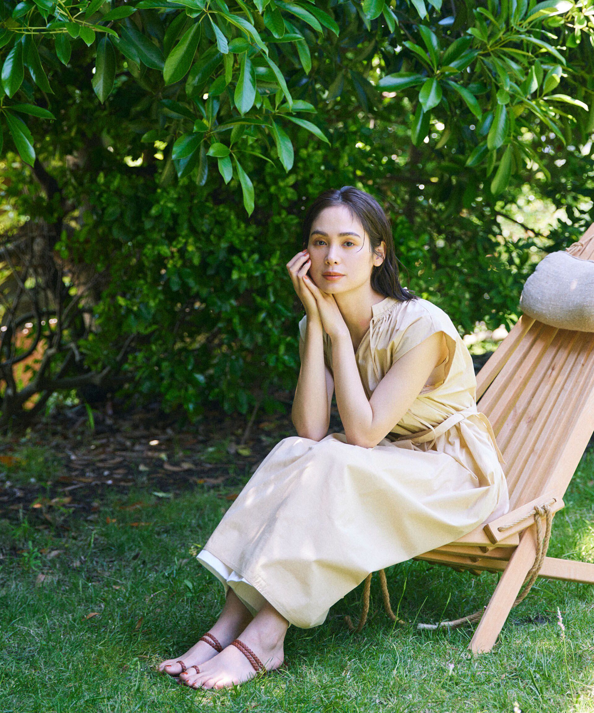 nano･universe「タイプライターベルト付きサックワンピース」|ワンピース|