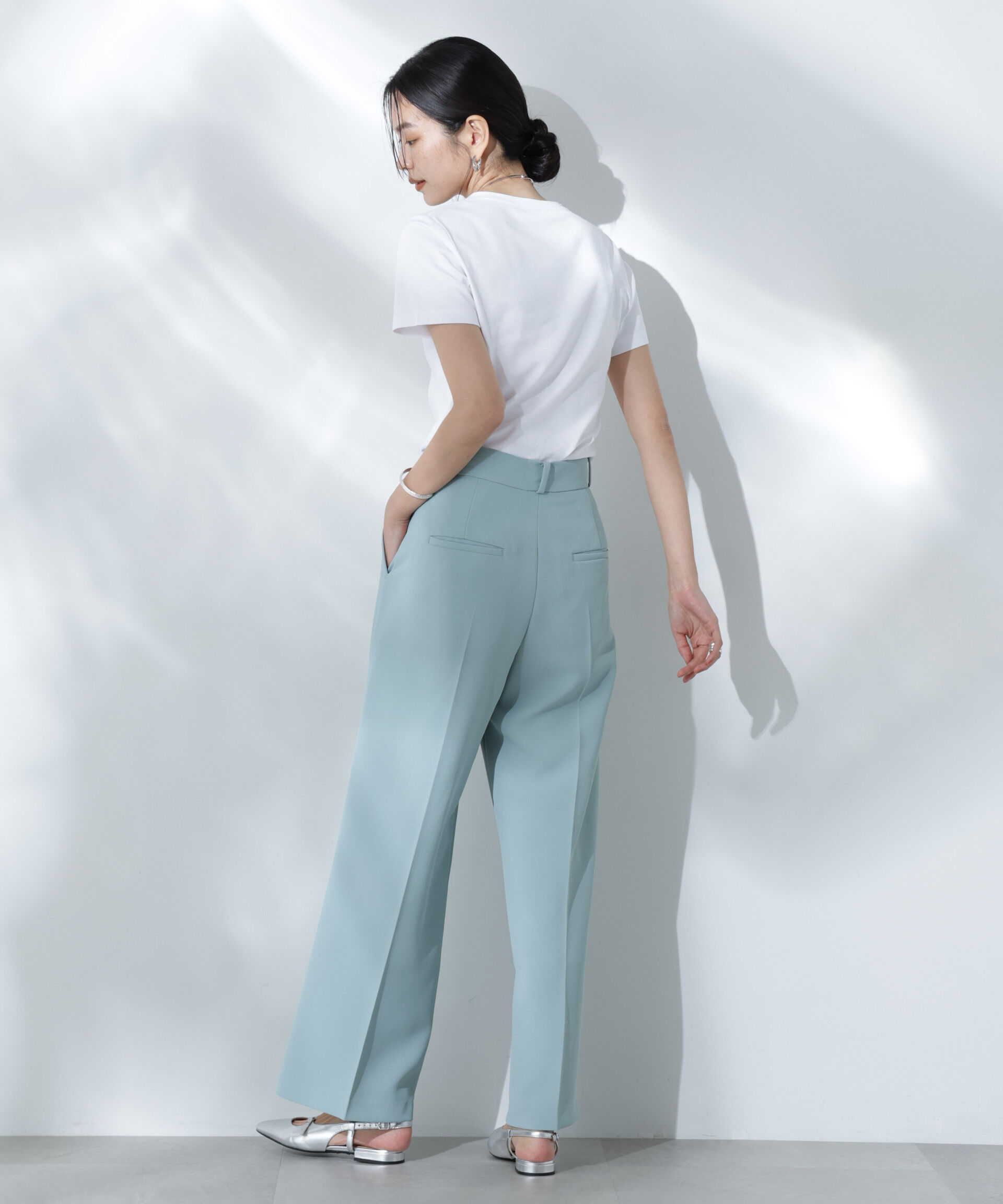 nano･universe「Anti Soaked(R) 汗染み防止VネックTシャツ」|Tシャツ・カットソー|