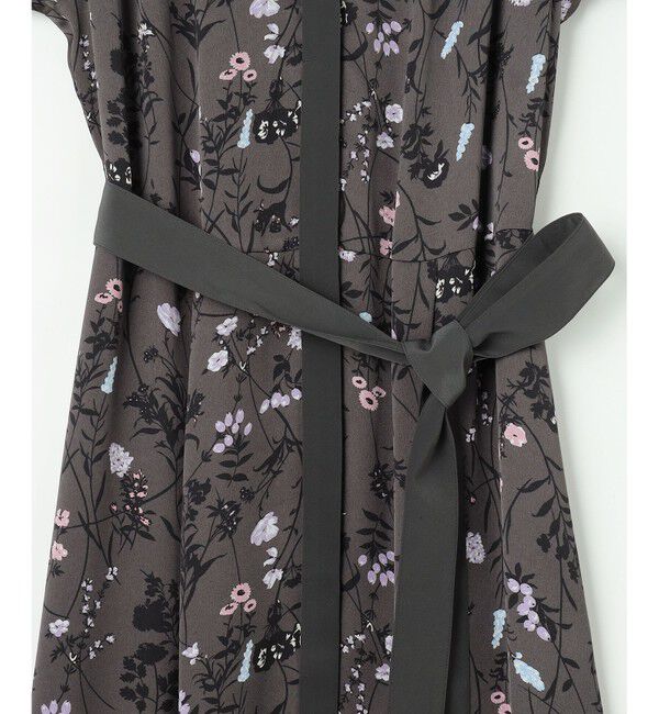 自由区「【WEB&一部店舗限定・新色追加・定番人気・着用動画あり】ハーバルフロープリント8分袖 ワンピース」|ワンピース|