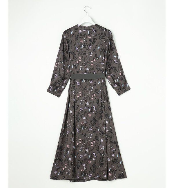 自由区「【WEB&一部店舗限定・新色追加・定番人気・着用動画あり】ハーバルフロープリント8分袖 ワンピース」|ワンピース|