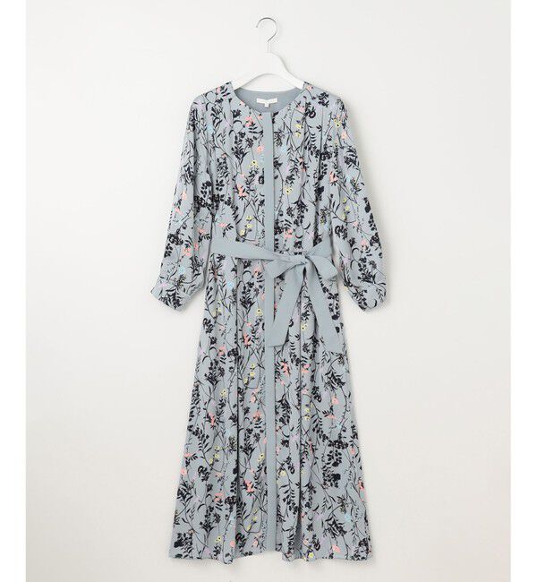 自由区「【WEB&一部店舗限定・新色追加・定番人気・着用動画あり】ハーバルフロープリント8分袖 ワンピース」|ワンピース|