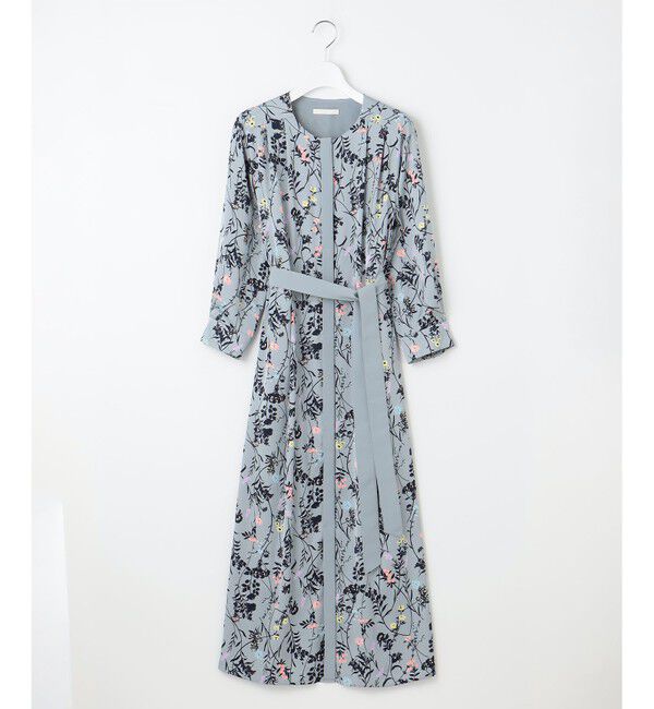 自由区「【WEB&一部店舗限定・新色追加・定番人気・着用動画あり】ハーバルフロープリント8分袖 ワンピース」|ワンピース|