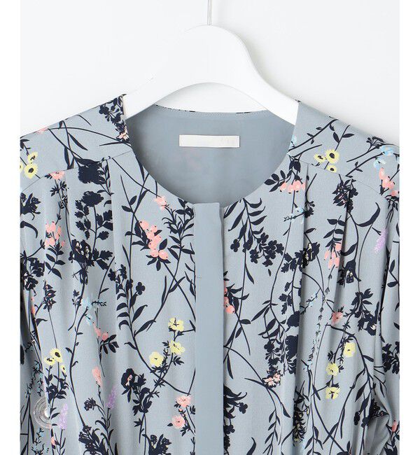 自由区「【WEB&一部店舗限定・新色追加・定番人気・着用動画あり】ハーバルフロープリント8分袖 ワンピース」|ワンピース|